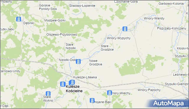 mapa Grodzkie Szczepanowięta, Grodzkie Szczepanowięta na mapie Targeo