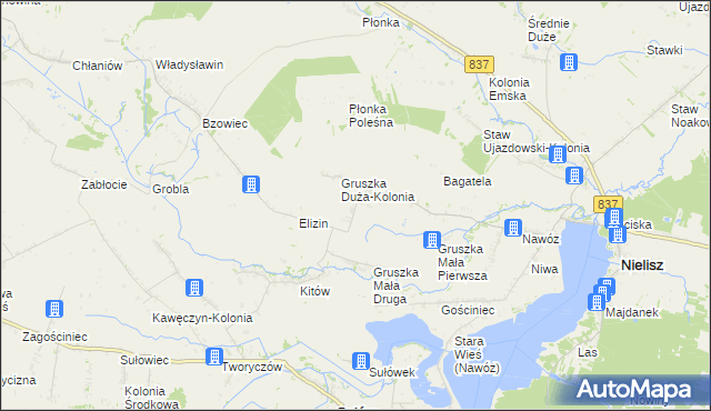 mapa Gruszka Duża, Gruszka Duża na mapie Targeo