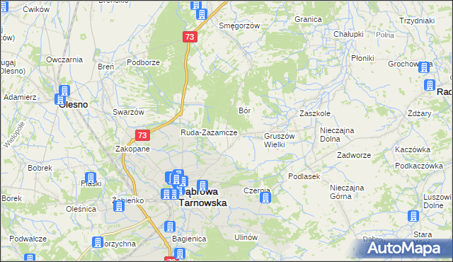mapa Gruszów Mały, Gruszów Mały na mapie Targeo