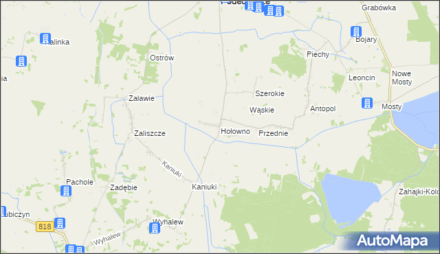 mapa Hołowno, Hołowno na mapie Targeo
