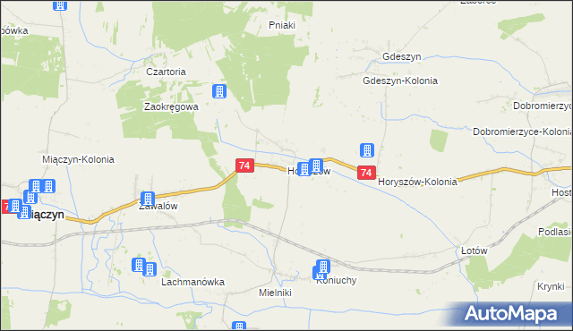 mapa Horyszów, Horyszów na mapie Targeo