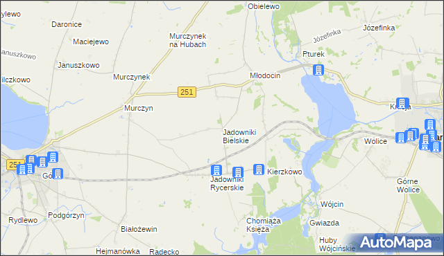 mapa Jadowniki Bielskie, Jadowniki Bielskie na mapie Targeo