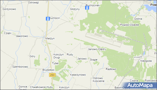 mapa Janowo-Cegielnia, Janowo-Cegielnia na mapie Targeo