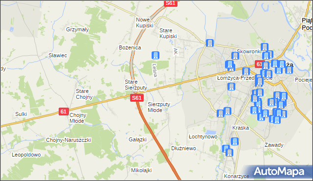 mapa Janowo gmina Łomża, Janowo gmina Łomża na mapie Targeo