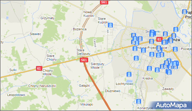 mapa Janowo gmina Łomża, Janowo gmina Łomża na mapie Targeo