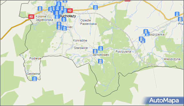 mapa Jarnołtówek, Jarnołtówek na mapie Targeo