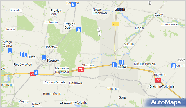 mapa Jasienin Duży, Jasienin Duży na mapie Targeo