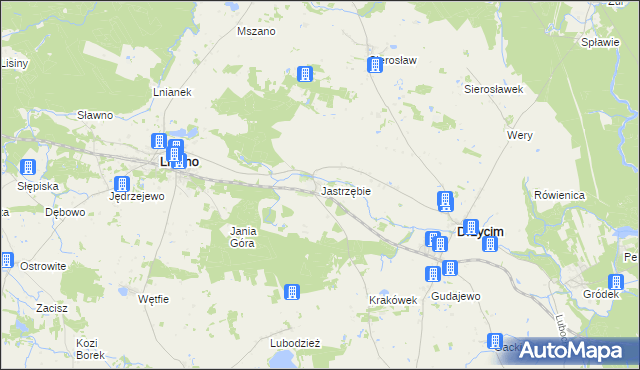 mapa Jastrzębie gmina Drzycim, Jastrzębie gmina Drzycim na mapie Targeo