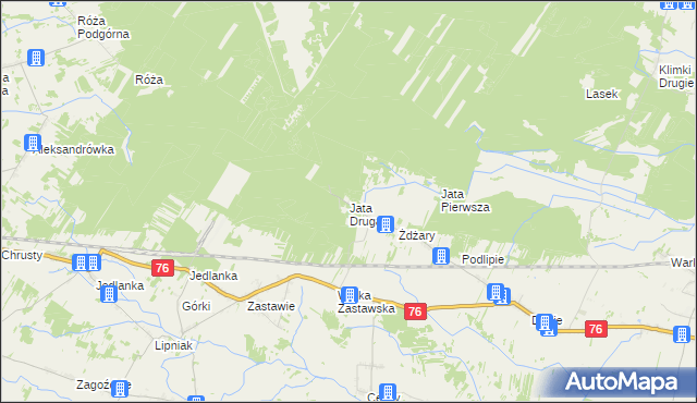 mapa Jata Druga, Jata Druga na mapie Targeo
