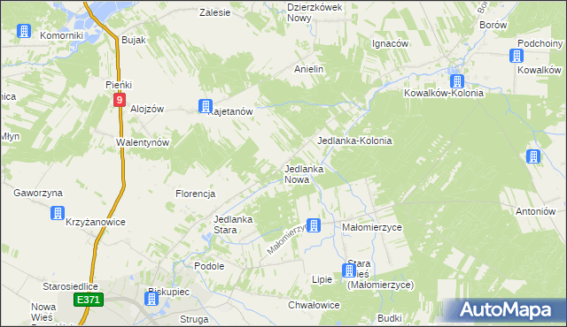 mapa Jedlanka Nowa, Jedlanka Nowa na mapie Targeo