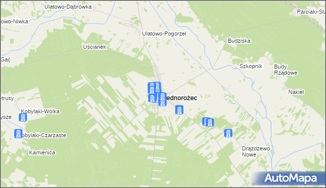 mapa Jednorożec, Jednorożec na mapie Targeo