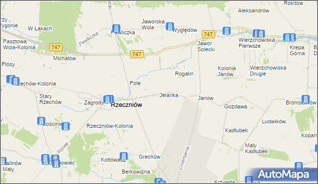 mapa Jelanka, Jelanka na mapie Targeo