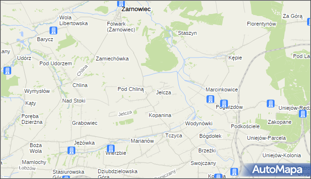 mapa Jelcza, Jelcza na mapie Targeo