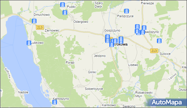 mapa Jeldzino, Jeldzino na mapie Targeo