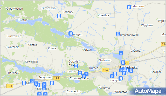 mapa Jerzyn, Jerzyn na mapie Targeo