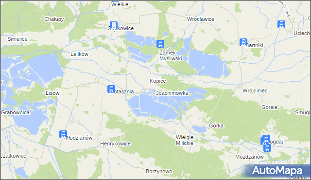 mapa Joachimówka, Joachimówka na mapie Targeo