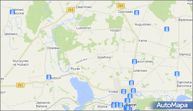 mapa Józefinka, Józefinka na mapie Targeo