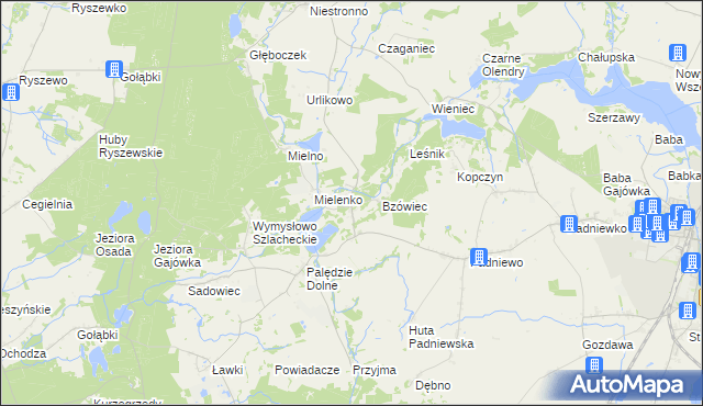 mapa Józefowo gmina Mogilno, Józefowo gmina Mogilno na mapie Targeo