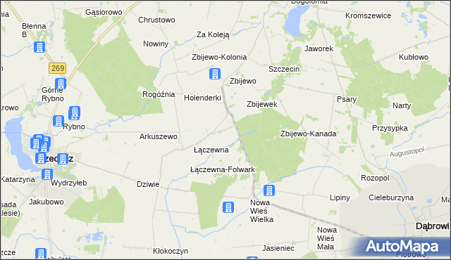 mapa Józefowo gmina Przedecz, Józefowo gmina Przedecz na mapie Targeo