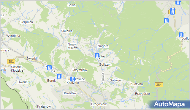 mapa Jugów, Jugów na mapie Targeo