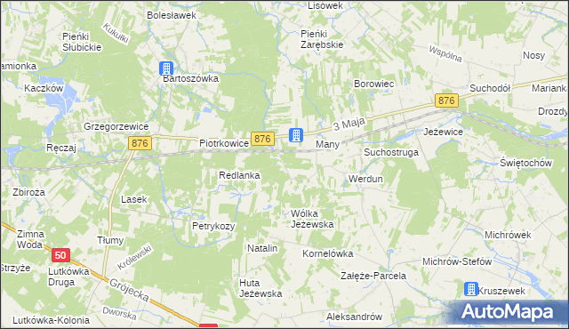 mapa Julianów gmina Tarczyn, Julianów gmina Tarczyn na mapie Targeo