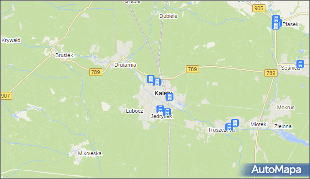 mapa Kalety powiat tarnogórski, Kalety powiat tarnogórski na mapie Targeo