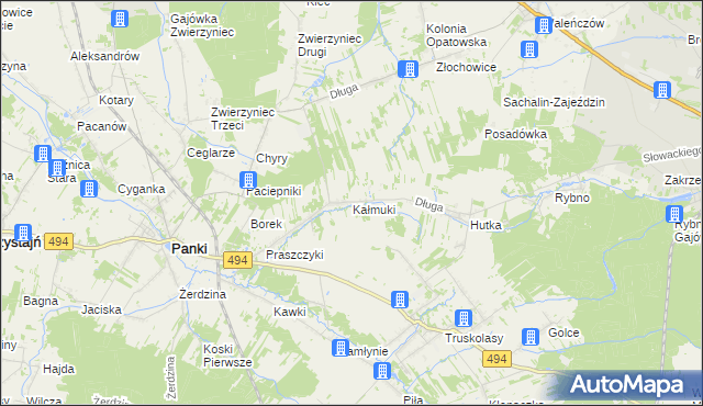 mapa Kałmuki, Kałmuki na mapie Targeo