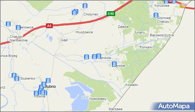 mapa Kalników, Kalników na mapie Targeo