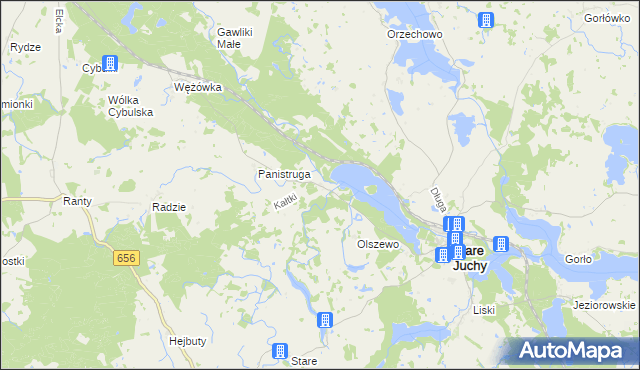 mapa Kałtki, Kałtki na mapie Targeo