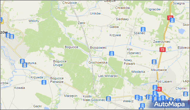 mapa Kameduły, Kameduły na mapie Targeo