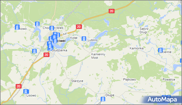 mapa Kamienny Most, Kamienny Most na mapie Targeo