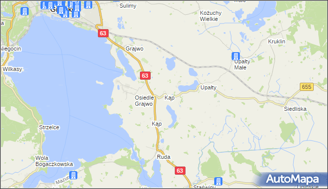 mapa Kąp, Kąp na mapie Targeo