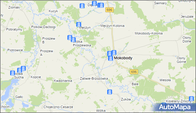mapa Kapuściaki, Kapuściaki na mapie Targeo