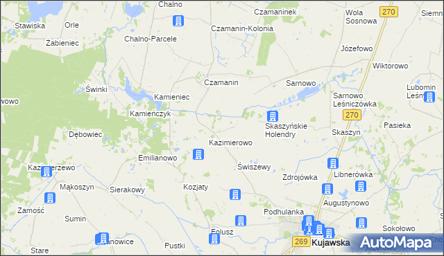 mapa Karczówek gmina Topólka, Karczówek gmina Topólka na mapie Targeo