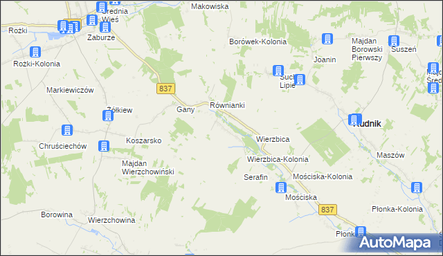 mapa Kaszuby, Kaszuby na mapie Targeo