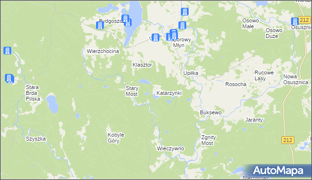 mapa Katarzynki gmina Lipnica, Katarzynki gmina Lipnica na mapie Targeo