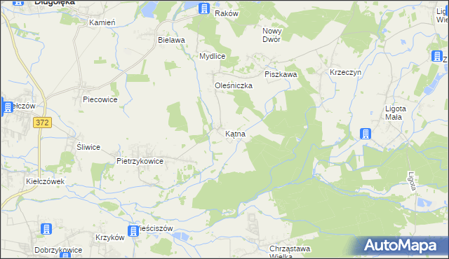 mapa Kątna, Kątna na mapie Targeo