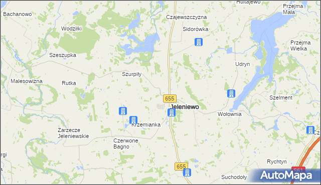 mapa Kazimierówka gmina Jeleniewo, Kazimierówka gmina Jeleniewo na mapie Targeo