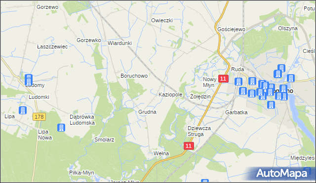 mapa Kaziopole, Kaziopole na mapie Targeo