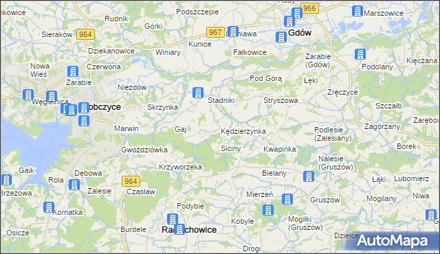 mapa Kędzierzynka, Kędzierzynka na mapie Targeo