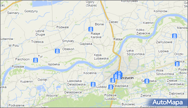 mapa Kępa Lubawska, Kępa Lubawska na mapie Targeo