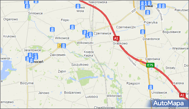 mapa Kępka Szlachecka, Kępka Szlachecka na mapie Targeo