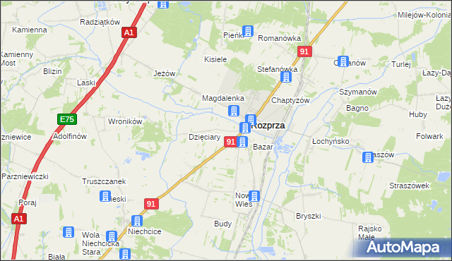 mapa Kęszyn, Kęszyn na mapie Targeo