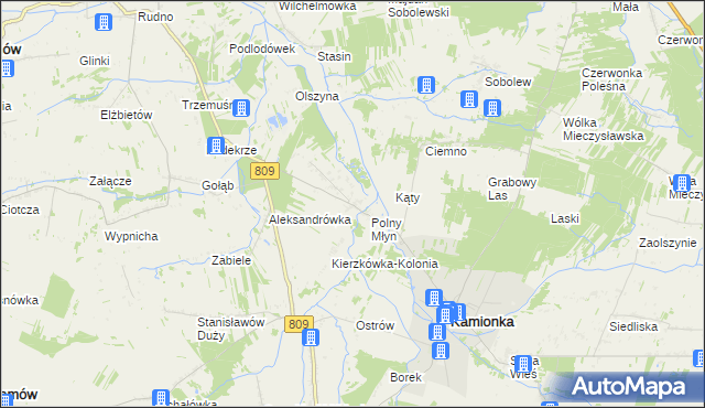 mapa Kierzkówka, Kierzkówka na mapie Targeo