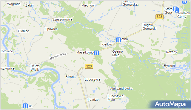 mapa Kietlów, Kietlów na mapie Targeo