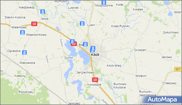 mapa Kikół, Kikół na mapie Targeo