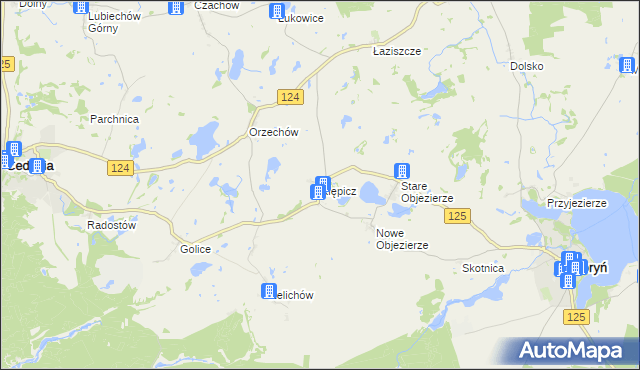 mapa Klępicz, Klępicz na mapie Targeo