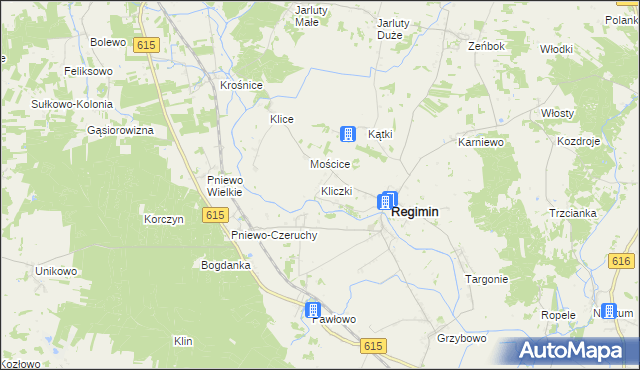 mapa Kliczki, Kliczki na mapie Targeo