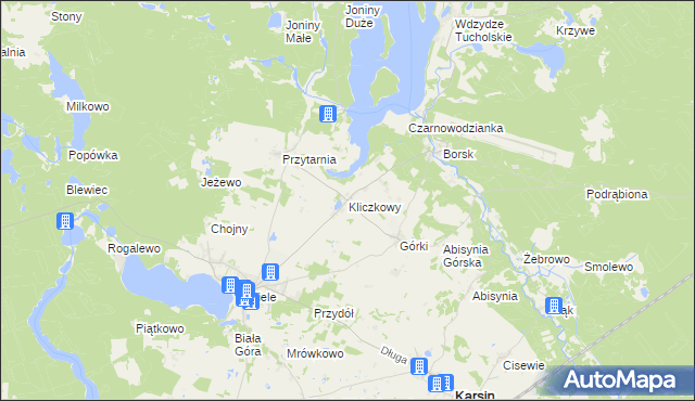 mapa Kliczkowy, Kliczkowy na mapie Targeo