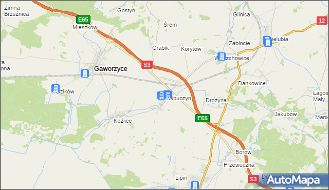 mapa Kłobuczyn, Kłobuczyn na mapie Targeo